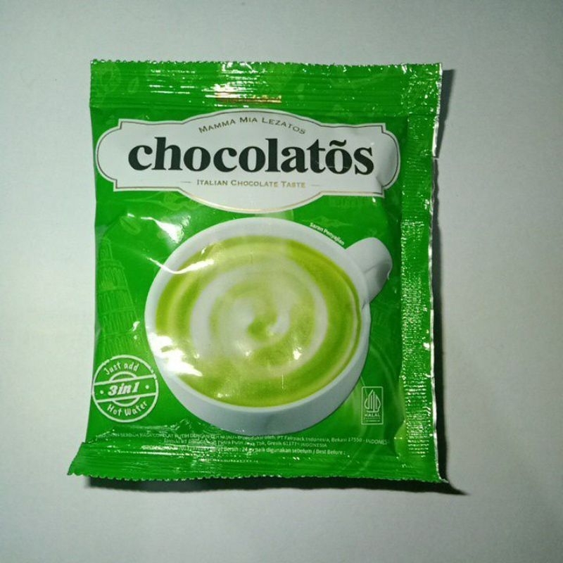 chocolatos drink matcha saset