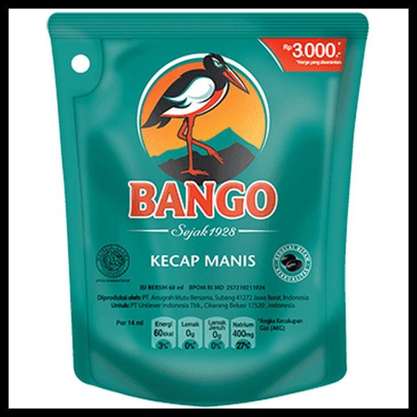 Kecap Manis Bango 60ml refill